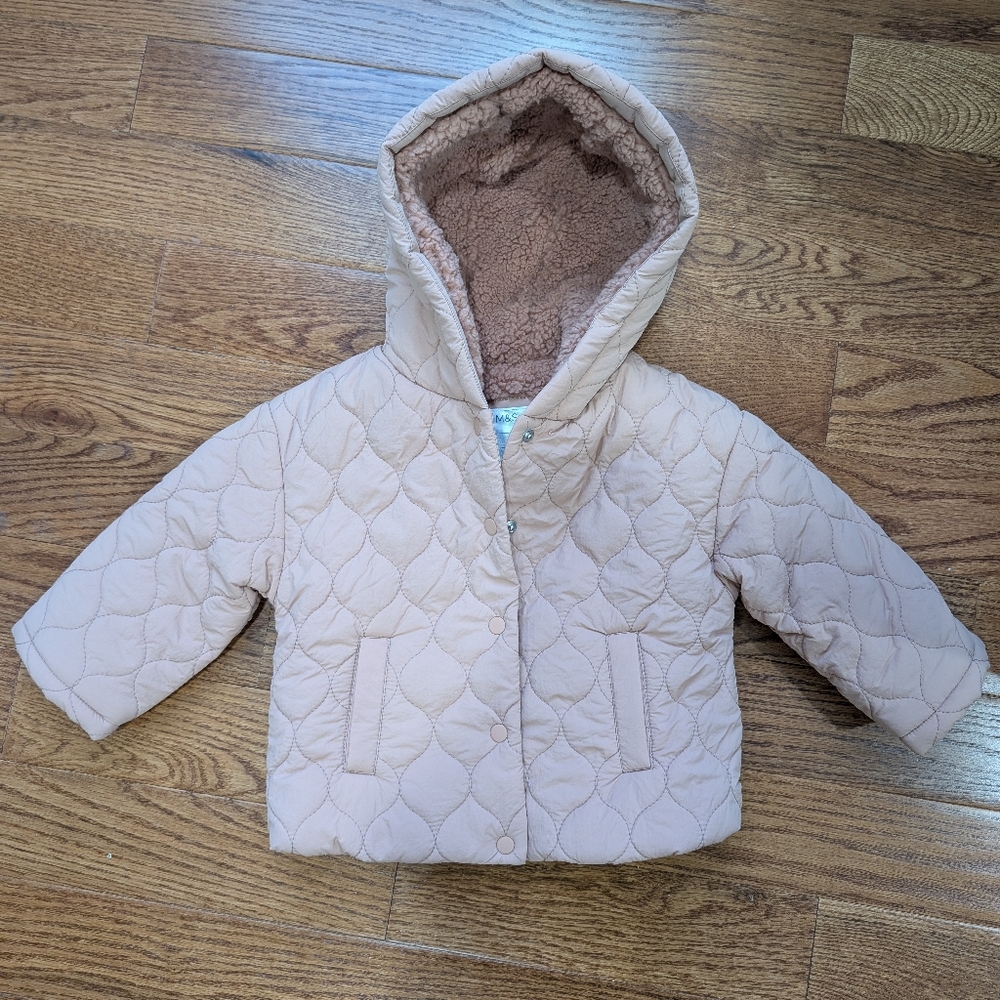 M&S winter coat 12-18 months NWT